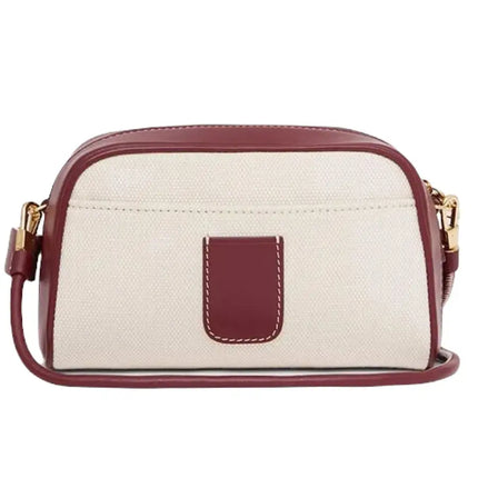 NEW Burberry White Horseferry Printed Logo Canvas Crossbody Shoulder Bag