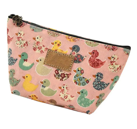 Bolsa de belleza organizadora pequeña, bolsa de cosméticos, bolsa de maquillaje de viaje, estilo pato