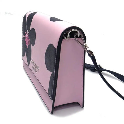 NEW Kate Spade Serendipity Pink Multi Cameron Grand Floral Convertible Leather Crossbody Shoulder Bag