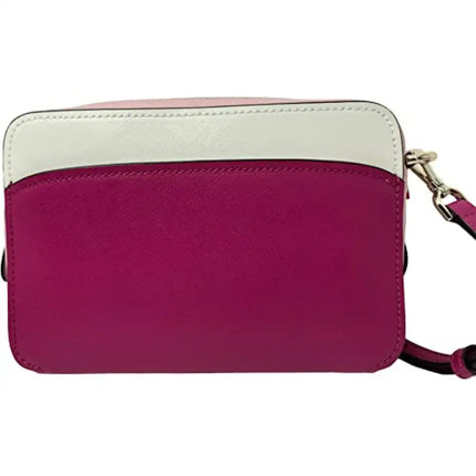 NEW Kate Spade Pink Multi Lauryn Colorblock Leather Camera Crossbody Bag