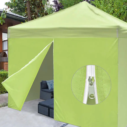 10x10ft EZ Canopy Gazebo Zipper Side Wall/Bright Green