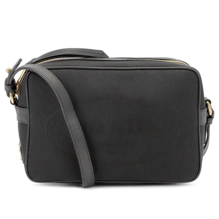 NEW Prada Beige Black Jacquard Canvas Crossbody Shoulder Camera Bag - Vickie Lynn's