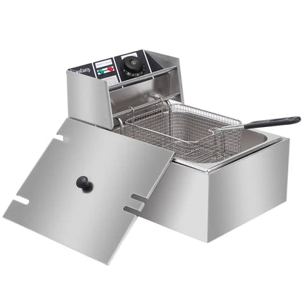 Deep Fryer - Stainless Steel 6 Liter with Baskets Model EH81 2500 W 110 V