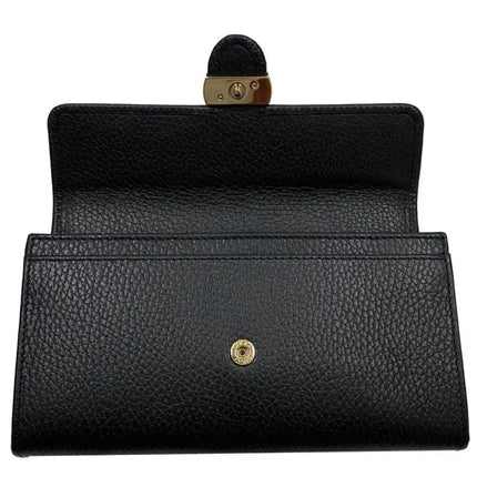 NEW Gucci Black Interlocking G Leather Long Wallet Clutch Bag