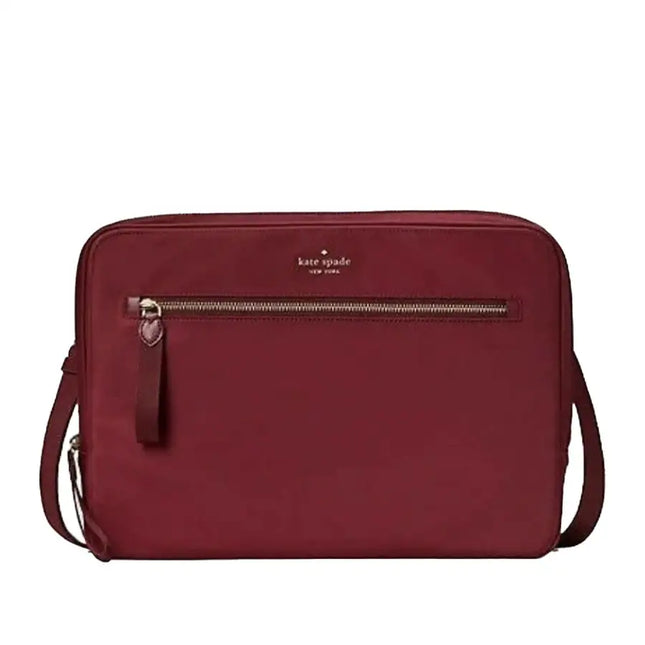 NEW Kate Spade Red Cranberry Cocktail Chelsea Nylon Laptop Sleeve Bag