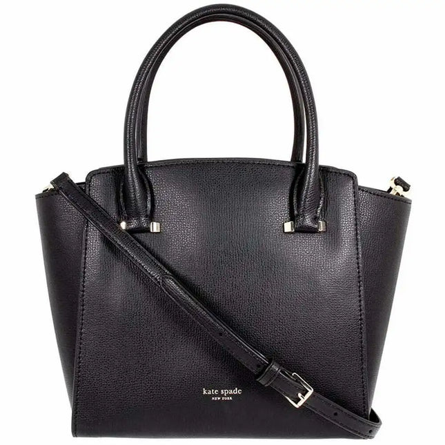 Kate Spade Women's Sydney Medium Black Leather Satchel Bag