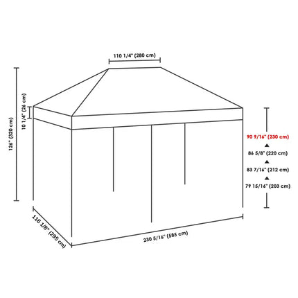 10X20ft EZ Pop Up Canopy Folding Gazebo/White - Vickie Lynn's