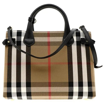 NEW Burberry Multicolor Banner House Check Coated Canvas Crossbody Bag