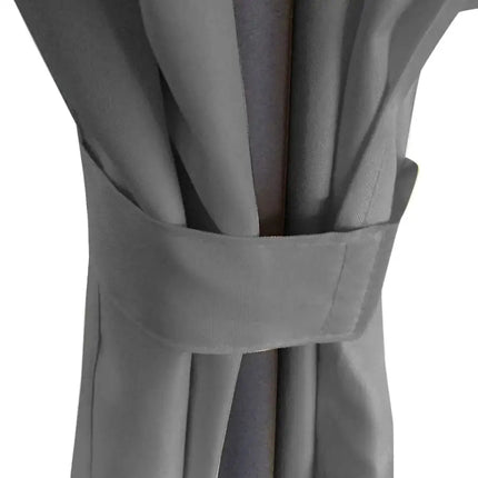 Gazebo with Curtains Round 137.8"x106.3" Anthracite (US only)