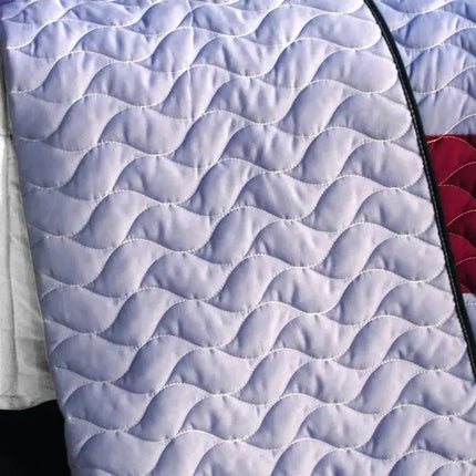 [Wine Field] 3PC Vermicelli - Quilted Patchwork Quilt Set (Full/Queen Size)