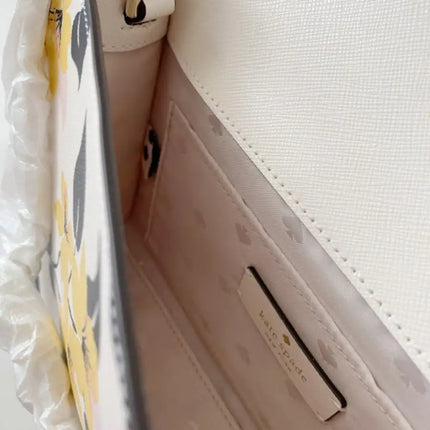 NEW Kate Spade Cream Multi Carson Convertible Floral Print Leather Crossbody Bag