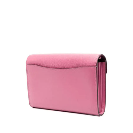 NEW Coach Pink Tabby Chain Clutch Leather Clutch Crossbody Bag