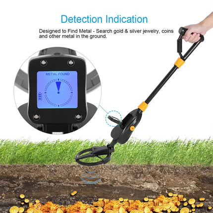 Free shipping Deep Sensitive Metal Detector Searching Gold Digger Treasure Hunter YJ - Vickie Lynn's