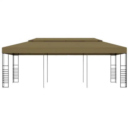 Garden Gazebo 236.2"x118.1"x106.3" Taupe 180 g/m?