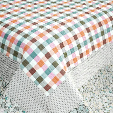 [Nice Jane] 3PC Cotton Vermicelli-Quilted Printed Quilt Set (Full/Queen Size)