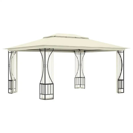Gazebo with Nets 9.8'x13.1'x8.7' Cream