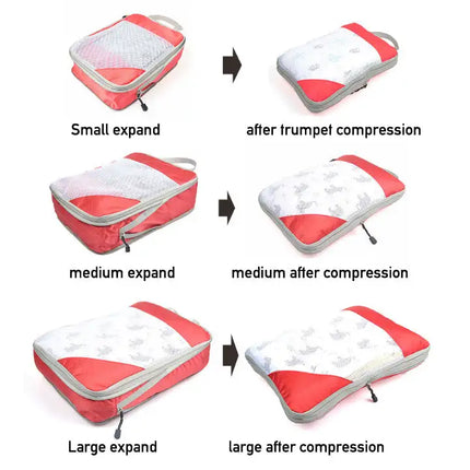 4pcs Packing Cubes Suitcase Organiser Packing Bags Luggage Organiser Set - Vickie Lynn's