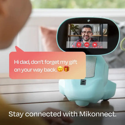 Miko 3: Robot inteligente para niños impulsado por IA | Robot educativo y de aprendizaje STEM con aplicaciones de codificación + Juegos ilimitados + programable | duendecillo azul