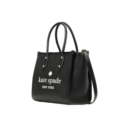 NEW Kate Spade Black Pebbled Leather Small Shoulder Tote Bag