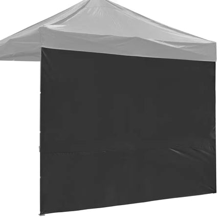 Gazebo EZ Canopy de 10 x 10 pies con pared lateral de tamaño completo/Negro