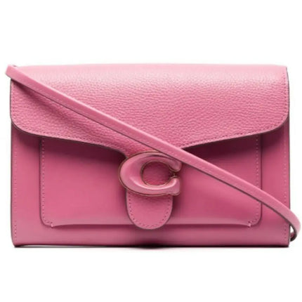 NEW Coach Pink Tabby Chain Clutch Leather Clutch Crossbody Bag