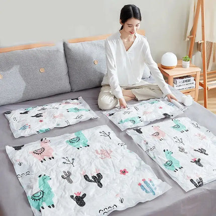 2pcs Vacuum Storage Bag Vacuum Compression Bag Storage Bag Quilt Clothes Storage