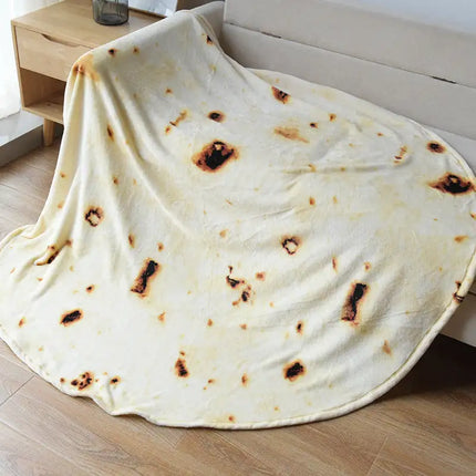 India Flying Cake Blanket Mexico Pancake Blanket Corn Cake Office Blanket Flannel Fancy Air Conditioner Quilt