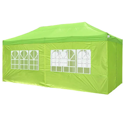 Gazebo plegable con dosel EZ Pop Up de 10 x 20 pies/verde brillante