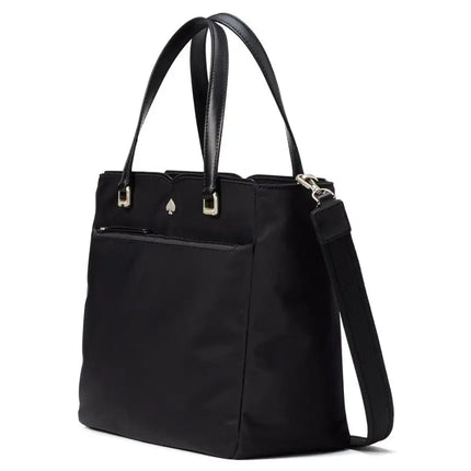 NEW Kate Spade Black Jae Medium Nylon Satchel Crossbody Bag