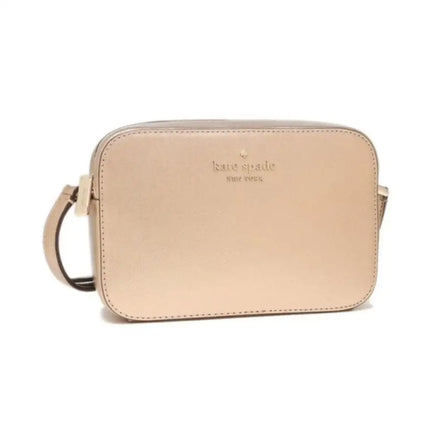 NEW Kate Spade Rose Metallic Saffiano Mini Crossbody Camera Bag