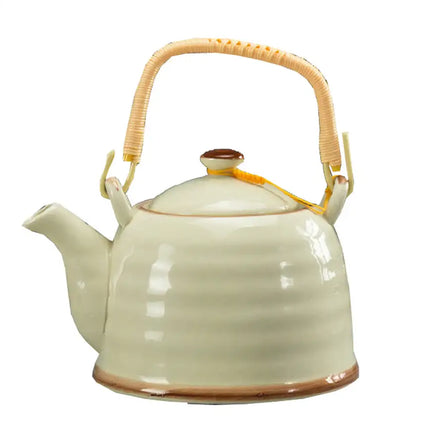 Elegant Japanese Porcelain Teapot Home Teapot-White