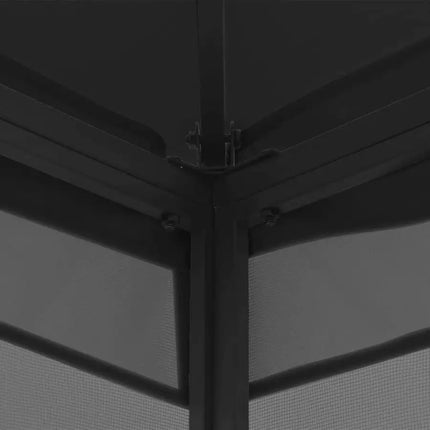 Gazebo with Nets 9.8'x9.8'x8.7' Anthracite - Vickie Lynn's