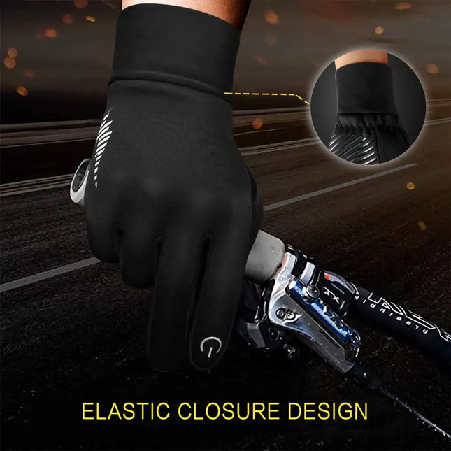 Cycling Gloves Fleece Warm Mountaineering Skiing non-slip Touch Screen Reflective Gloves