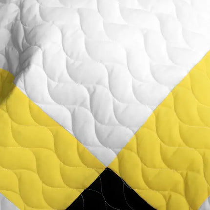 [Fresh Field] 3PC Vermicelli - Quilted Patchwork Quilt Set (Full/Queen Size)