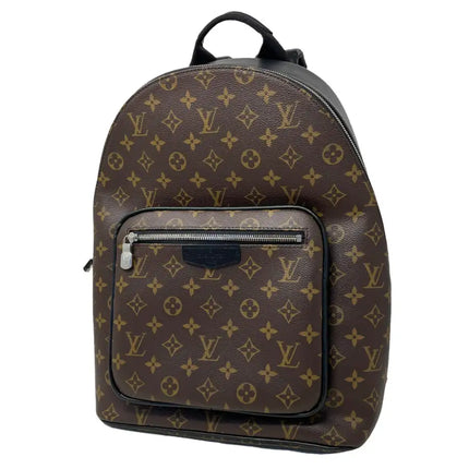 NEW Louis Vuitton Brown Black Monogram Macassar Coated Canvas Josh Backpack Rucksack Shoulder Bag