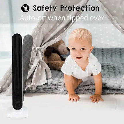 32 Inch Electric Space Heater with Remote 4 Heat Modes Setting, Overheating Protection