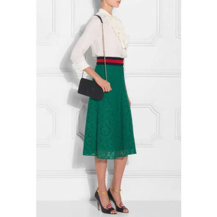 NEW Gucci Black Soho Disco Leather Wallet on Chain Crossbody Shoulder Bag