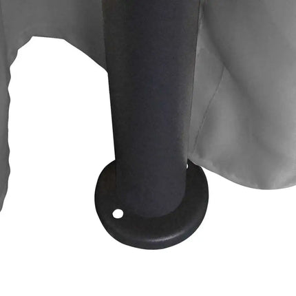 Gazebo with Curtains Round 137.8"x106.3" Anthracite (US only)