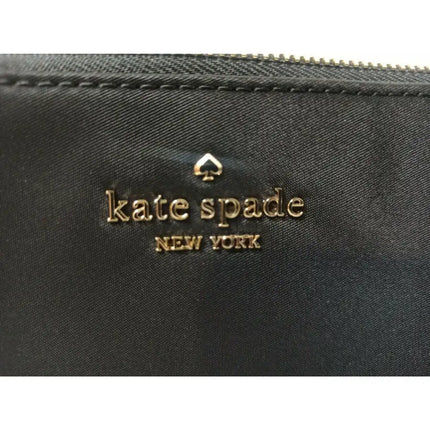 NEW Kate Spade Black Chelsea Medium Nylon Wristlet Pouch Clutch Bag