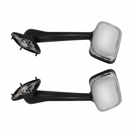 LEAVAN Chrome Hood Mirrors Set Left & Right LH+RH for 2008-2018 Freightliner Cascadia