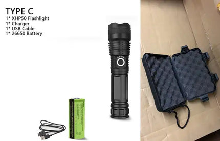 XHP70.2 most powerful usb led flashlight