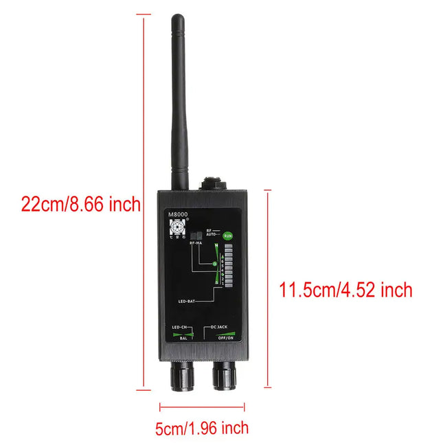 M8000 Detector RF multifuncional profesional Anti-Monitor Anti-GpsTracker Detector