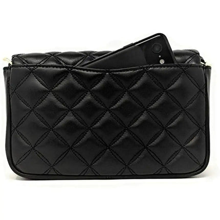 NEW Kate Spade Black Natalia Flap Turnlock Quilted Leather Crossbody Bag