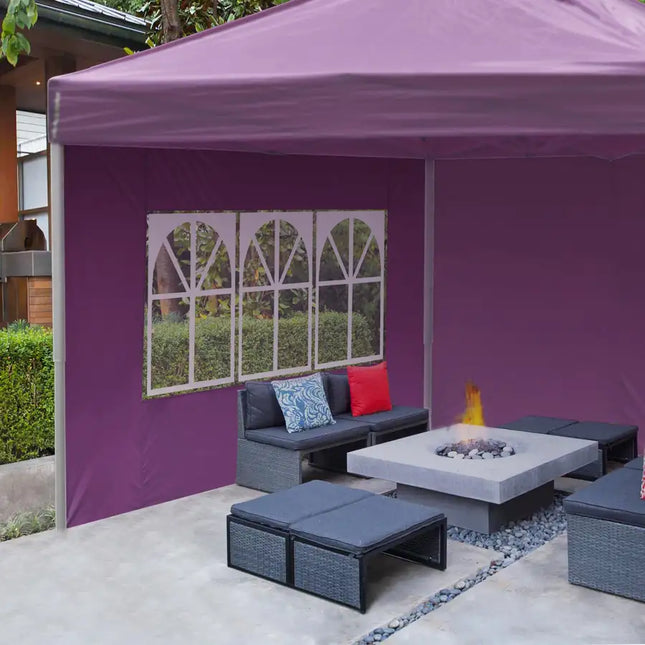 10x10ft EZ Canopy Gazebo With Windows/ 18-3339TPX Vivid Viola