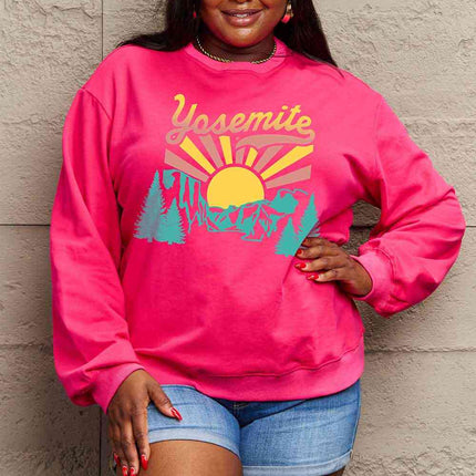Simply Love Simply Love Full Size YOSEMITE Graphic Sweatshirt