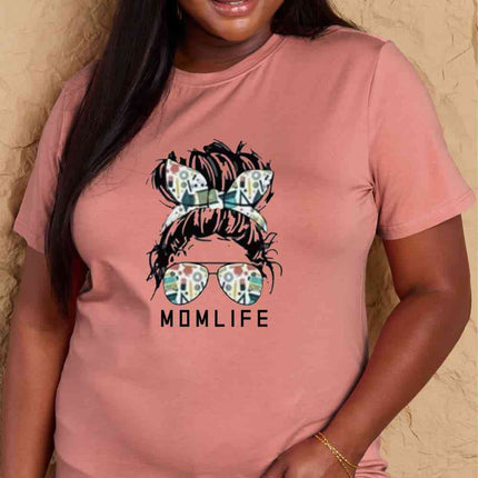 Simply Love Full Size MOM LIFE Graphic Cotton T-Shirt