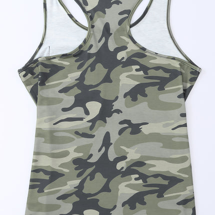 Camouflage Wide Strap Tank