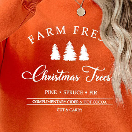 Graphic Round Neck Dropped Shoulder Sweatshirt