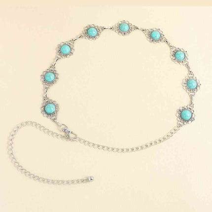Vintage Turquoise Alloy Belt