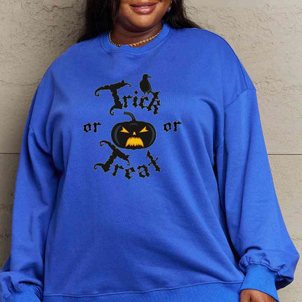 Simply Love Full Size TRICK OR TREAT Graphic Sweatshirt